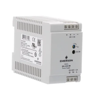 SOLAHD SVL DIN RAIL, ESSENTIALS ONLY POWER SUPPLY, 96W, 24V OUTPUT, 85-264VAC INPUT (SVL 4-24-100)